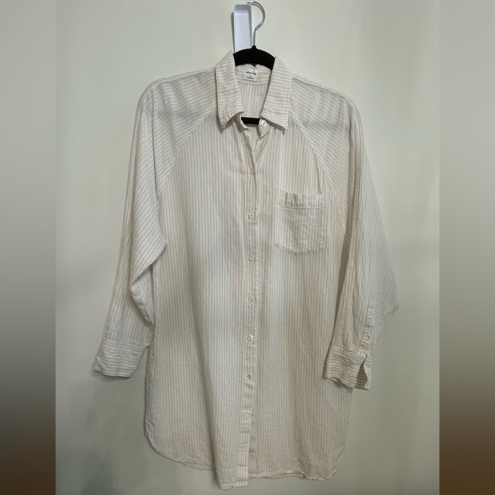 Wilfred White Casual Button Down Shirt